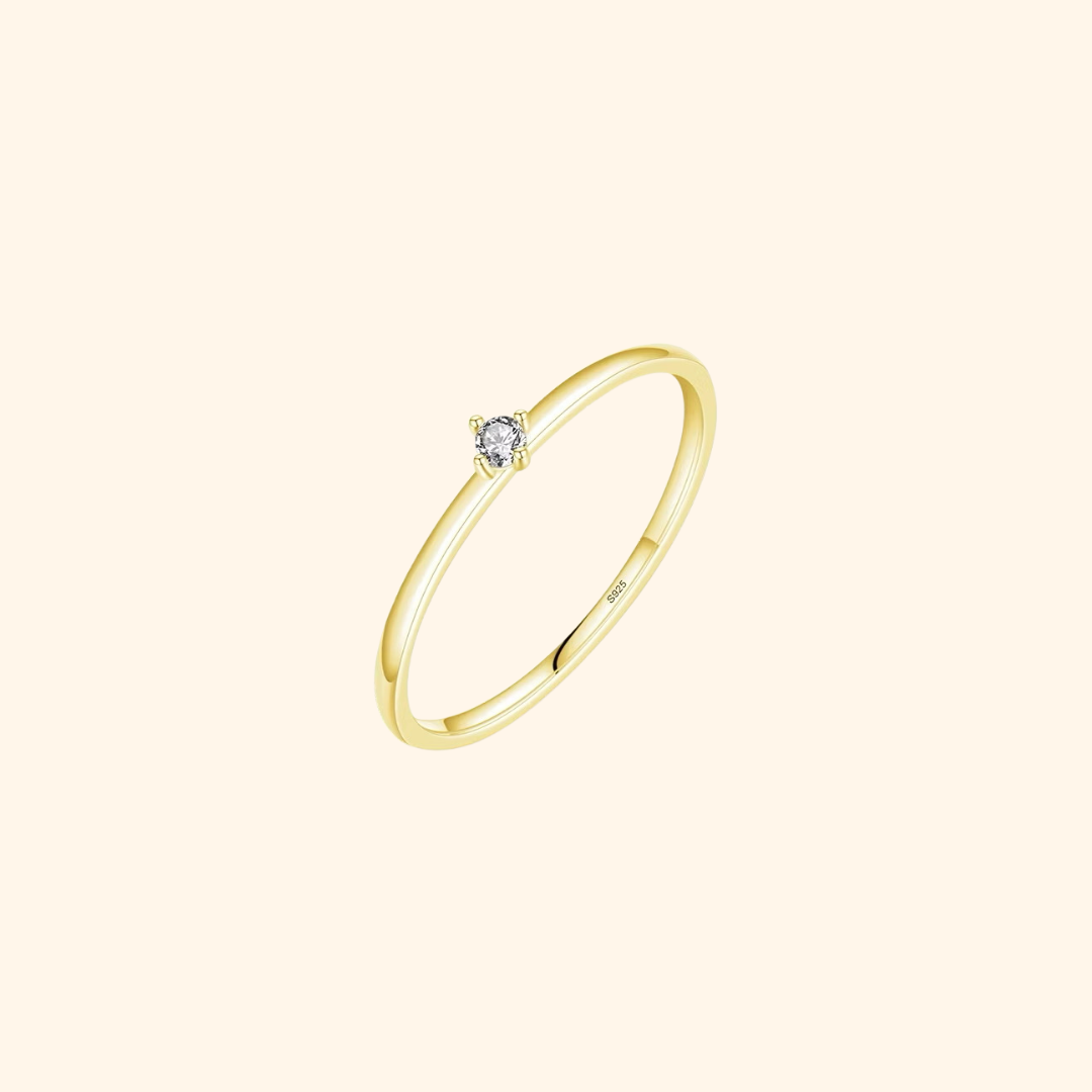 Classic Petite Solitaire Ring