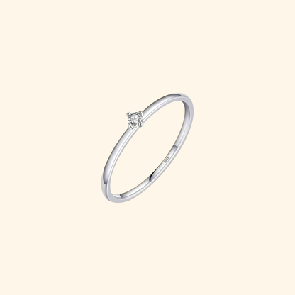 Classic Petite Solitaire Ring