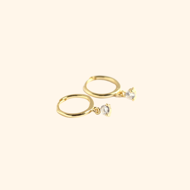Classic Solitaire Earrings