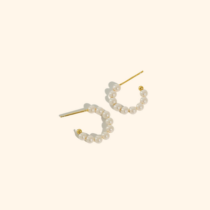 Classic Pearl Beads Earrings