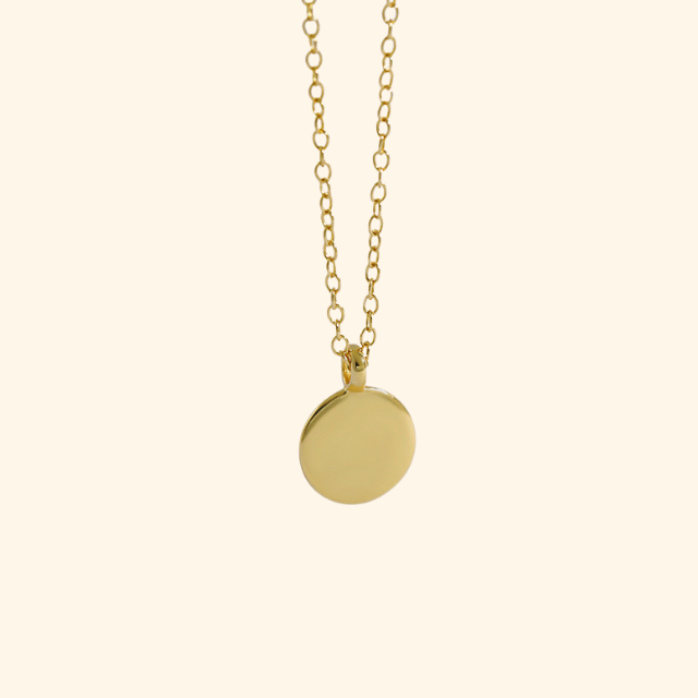 Everyday Mini Disc Necklace