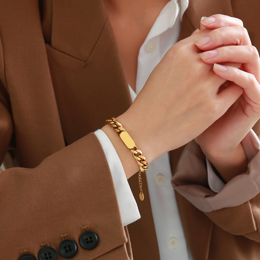 Everyday Retro Tag Bracelet