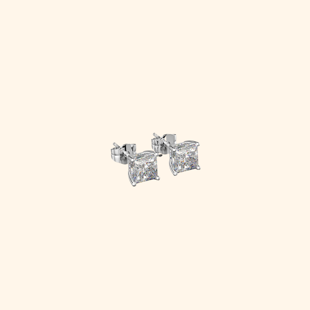 Everyday Solitaire Stud Earrings