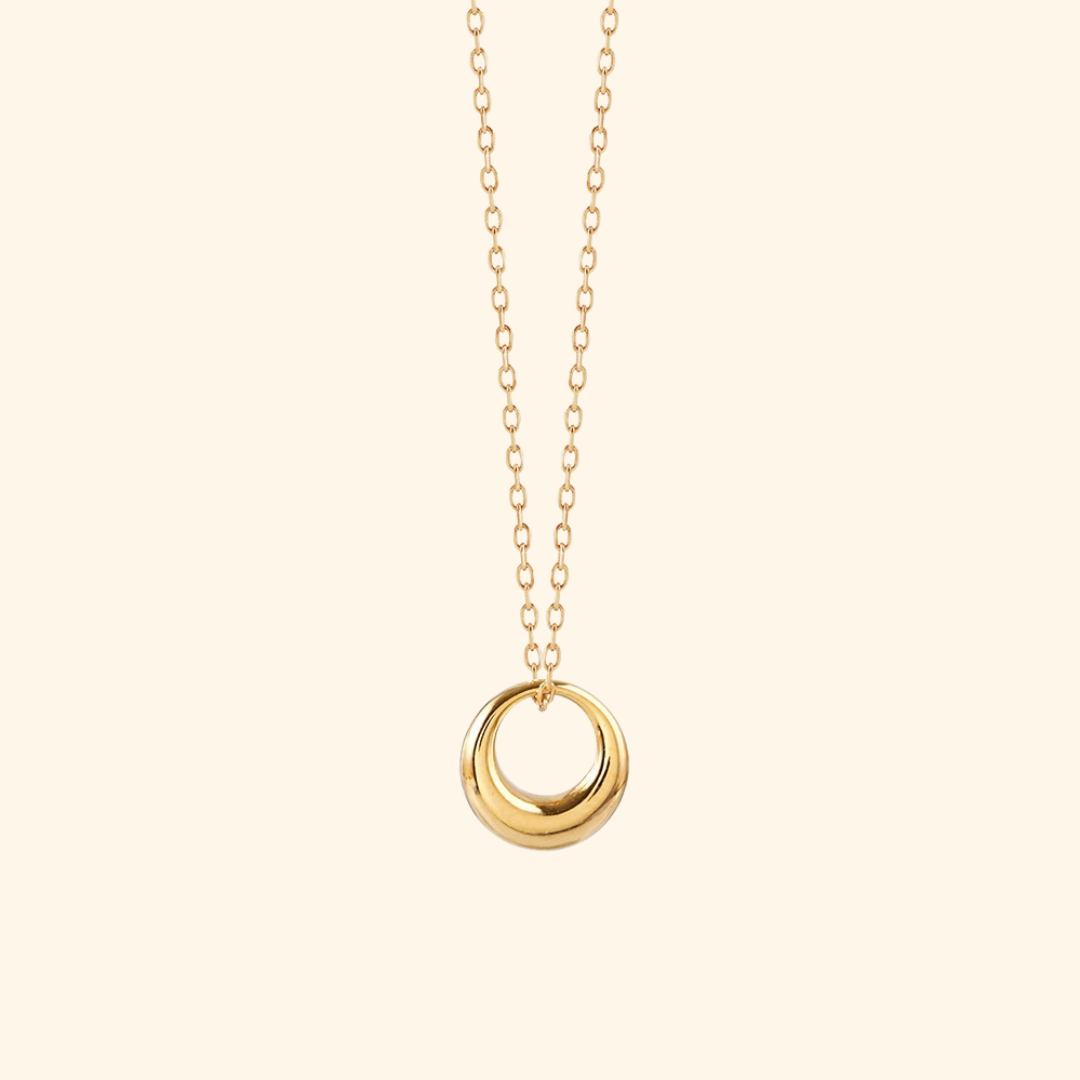 Everyday Mini Hollow Drop Necklace