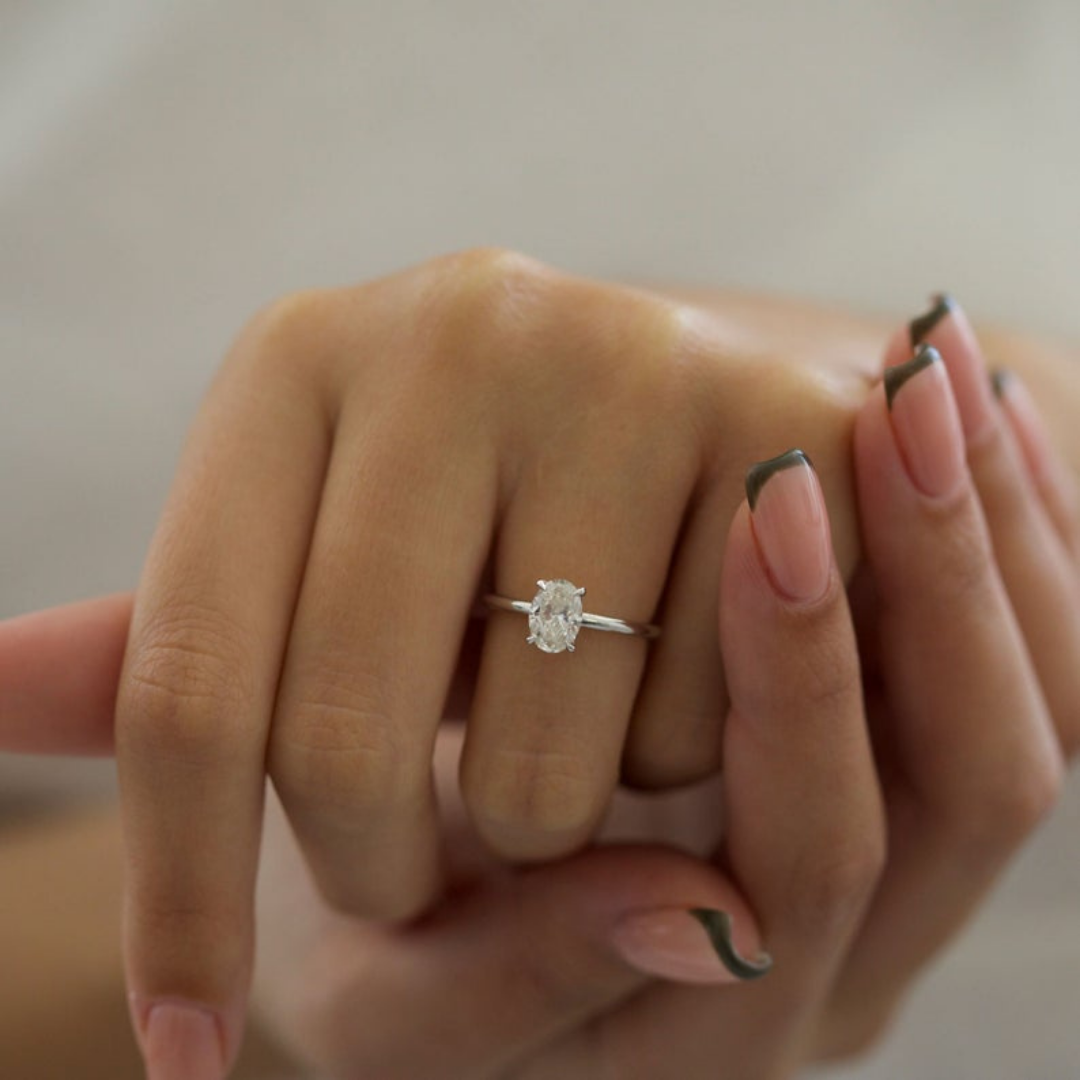 Classic Oval Moissanite Ring