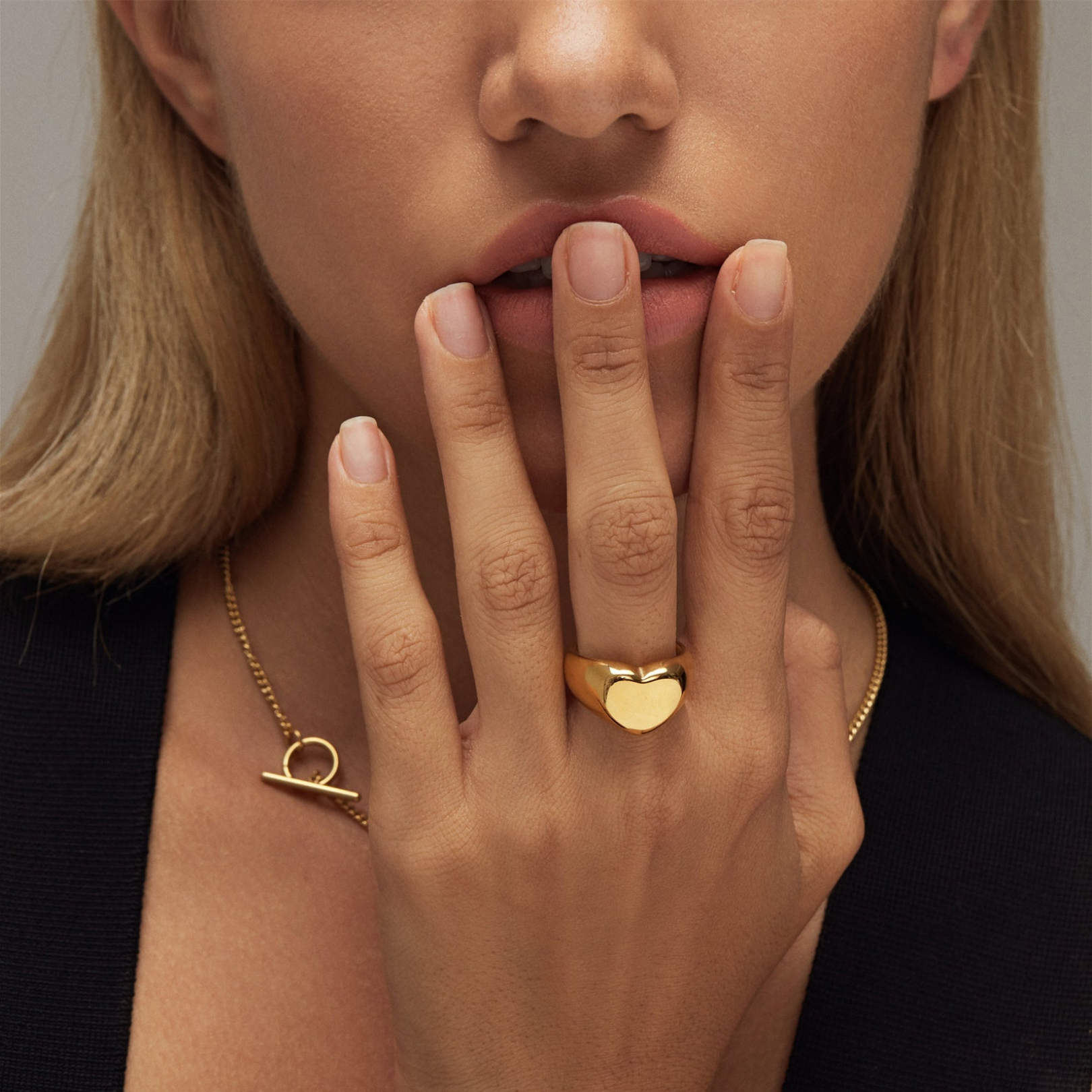 Classic Heart Signet Ring
