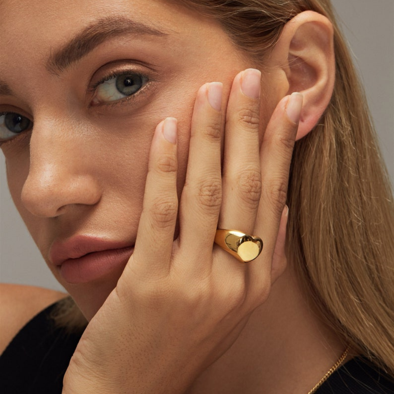 Classic Heart Signet Ring