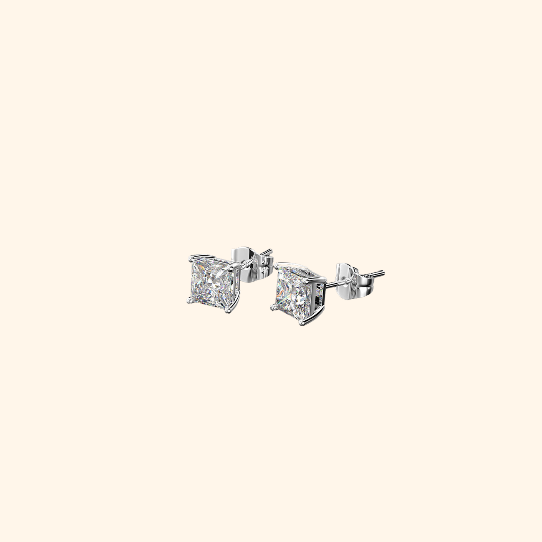 Everyday Solitaire Stud Earrings