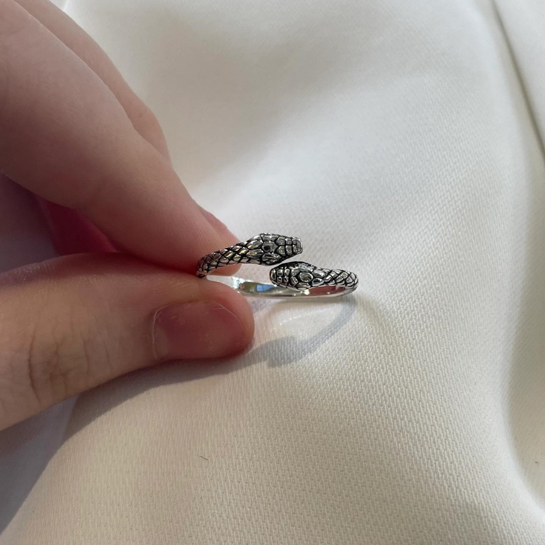Double headed 2025 snake ring