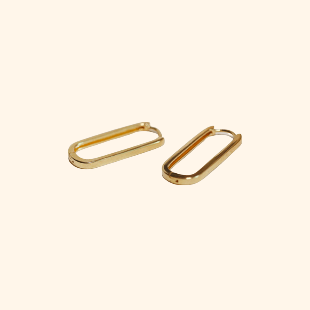 Classic Oval Hoop Earrings