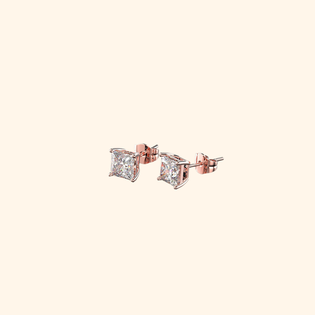 Everyday Solitaire Stud Earrings