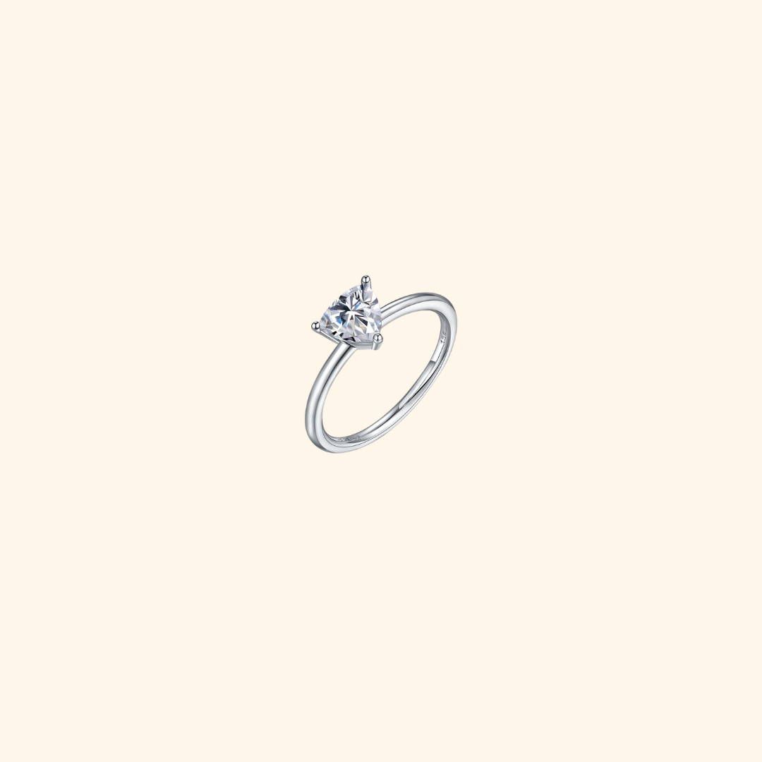 Classic Trillion Moissanite Ring