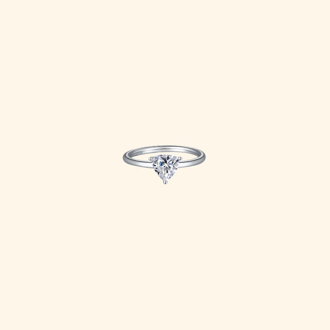 Classic Trillion Moissanite Ring