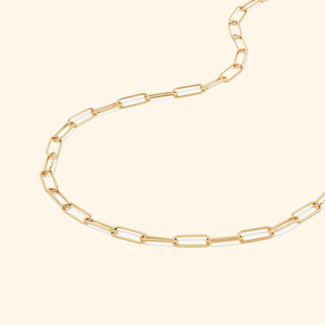 bold paperclip necklace – Sincerely Chain Co.