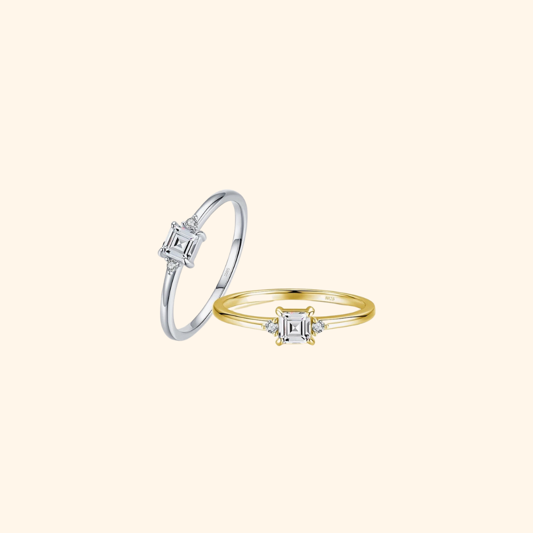 Classic Mini Princess Cut Ring