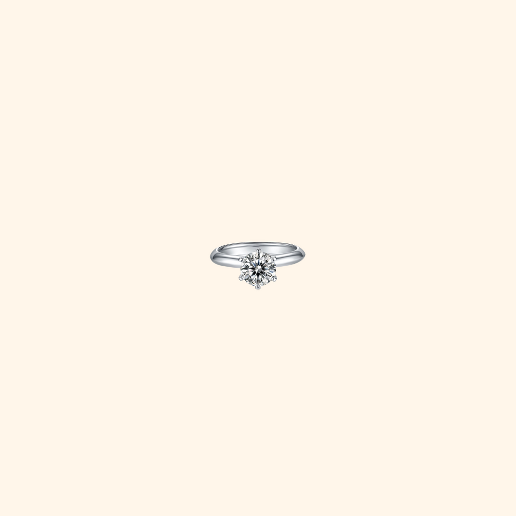 Classic Round Moissanite Ring