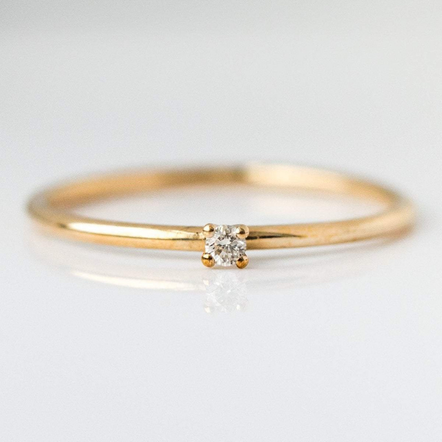 Classic Petite Solitaire Ring