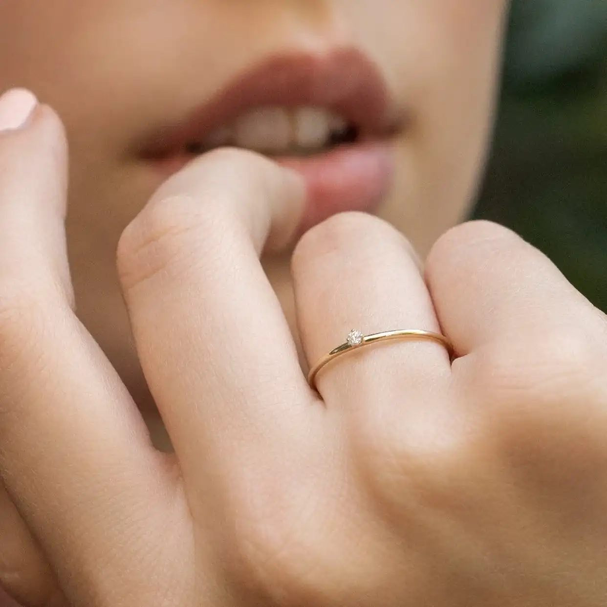 Classic Petite Solitaire Ring