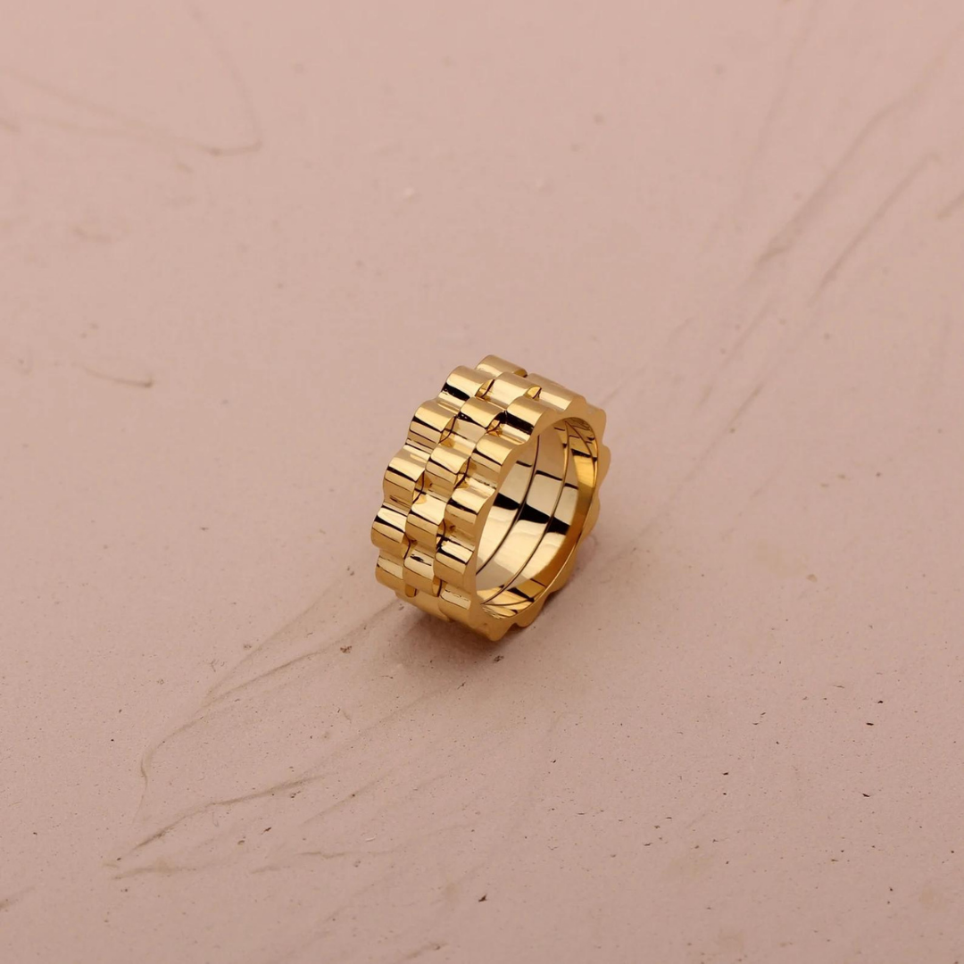 Classic Bolt Band Ring