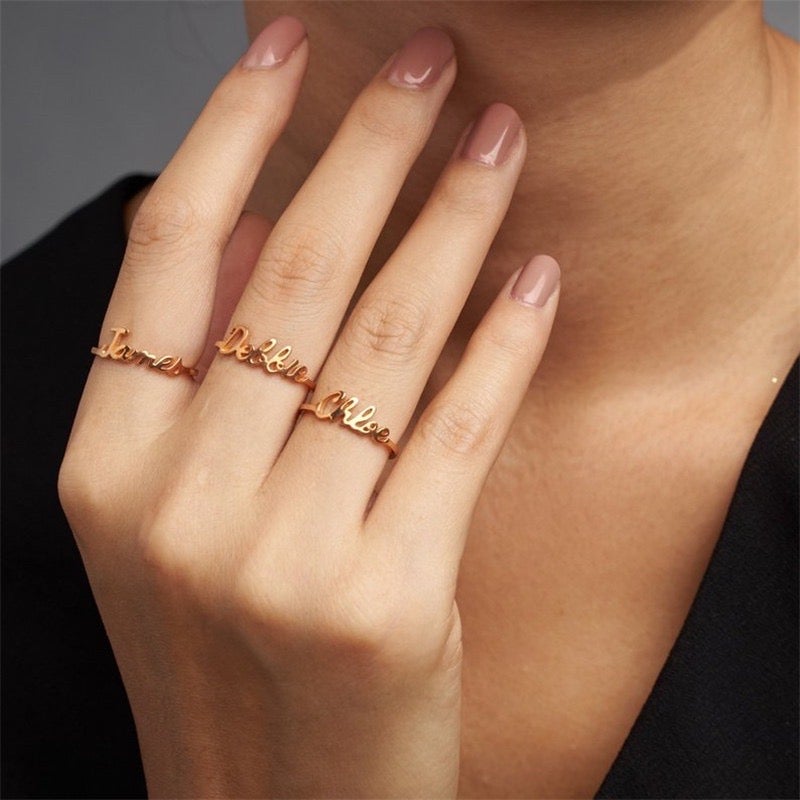 Everyday Custom Name Rings